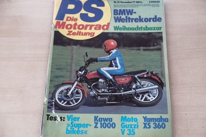 Deckblatt PS Sport Motorrad (12/1977)